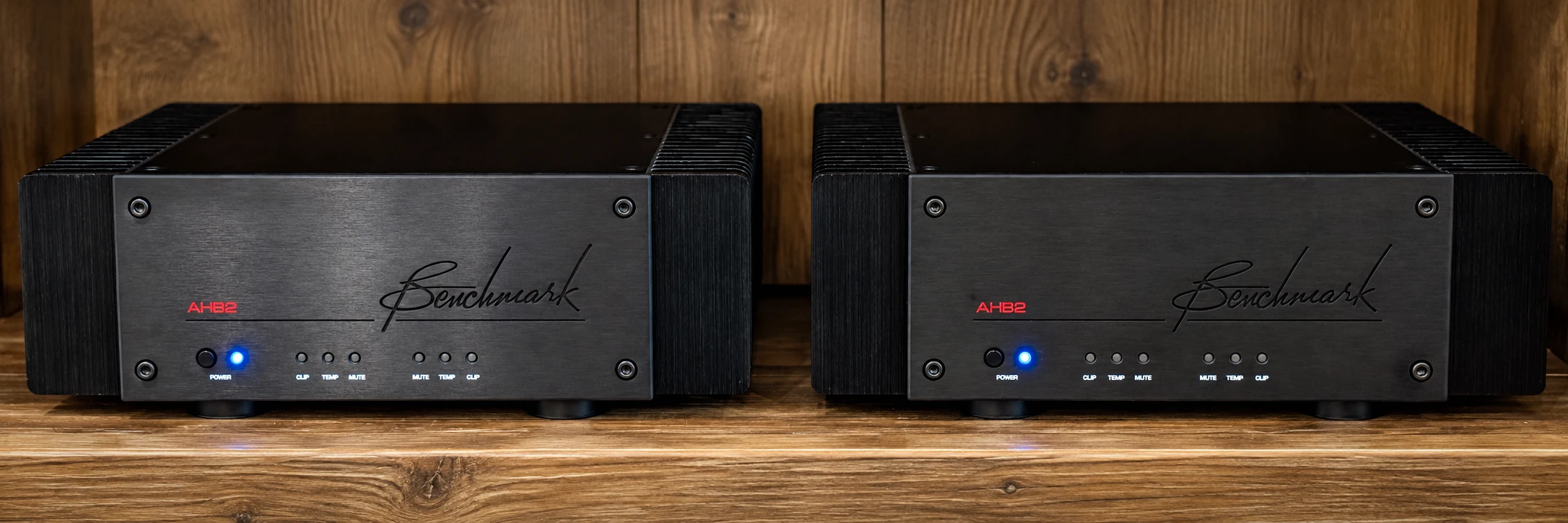A pair of Benchmark AHB2 amplifiers